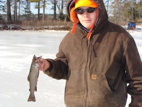 Another nice trout "brookie" caught on Pemiquid