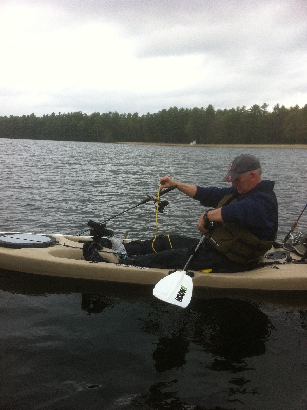 Look what he caught on his anchor!