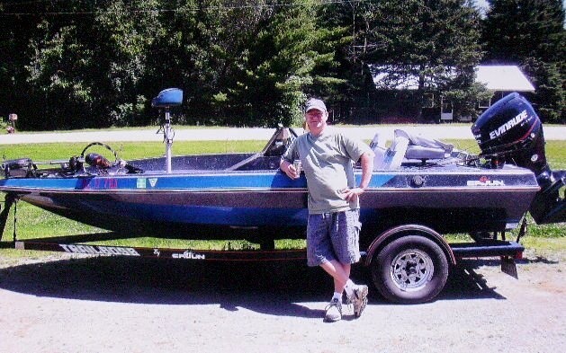 Relaxing after a morning on Molunkus Lake, ME